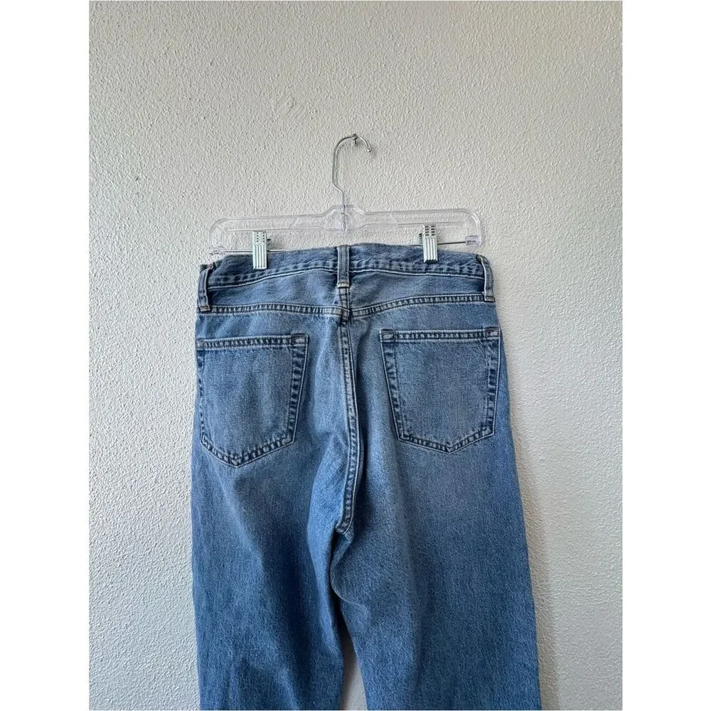 J Crew Classic Relaxed 100% Cotton Blue Denim Jeans SZ 29